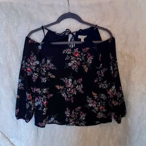 NWOT Cold shoulder spaghetti strap top